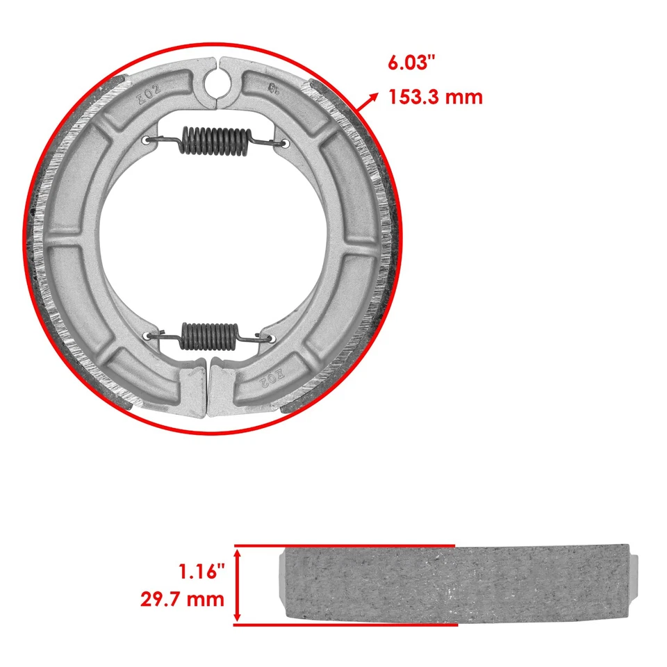 for Suzuki GS550 GS550L 1983-1986 Front Brake Pads & Rear Brake Shoes — 第 2/4 张图片