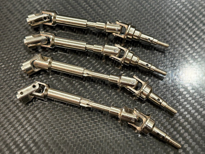 4pcs Hardened Steel DriveShaft CVD for Traxxas Rustler 4X4 BL-2s Silver