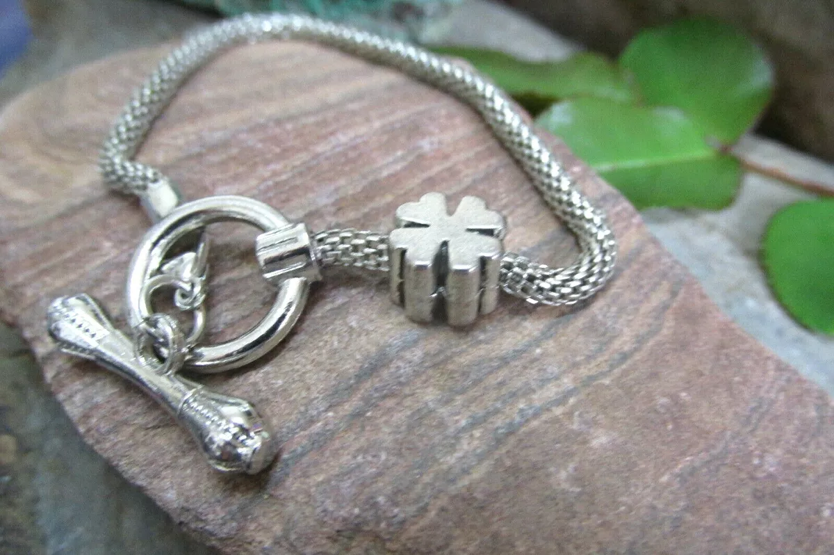 Four leaf sale clover bracelet silver