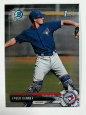 2017 Bowman Draft #BDC-138 Hagen Danner Chrome Toronto Blue Jays Baseball 1st