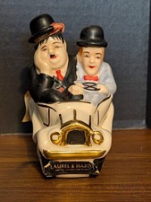 Stan Laurel & Oliver Hardy Statue Figure Heirlooms of Tomorrow Decanter 1971