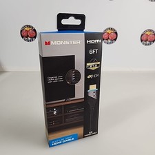 Monster-BLU 6ft LED Light UHD HDMI Cable - Blue Brand New-Sealed