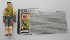 1986 Cross Country v1 HAVOC Driver Figure Card Vintage G.I. GI Joe 3.75 ARAH Lot