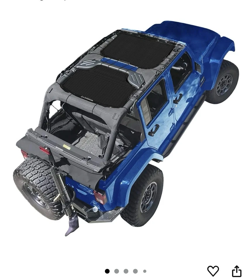 Parasol Alien Jeep Wrangler JKU Bronceado Dos Piezas NUEVO Foto 2 de 3