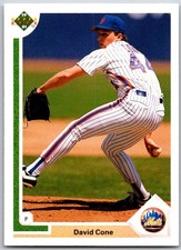 ⚾ 1991 Upper Deck #366 David Cone New York Mets