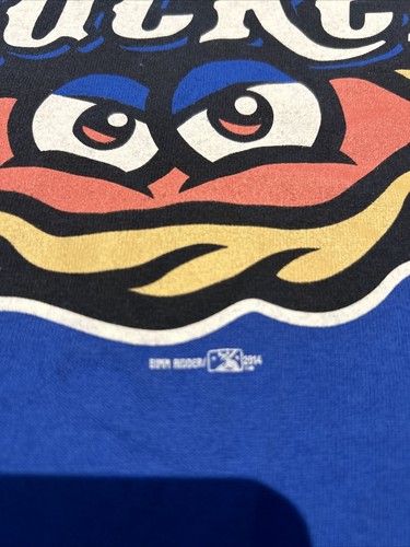 Blue XL Extra Large Biloxi Mississippi Shuckers T-shirt - Picture 3 of 6