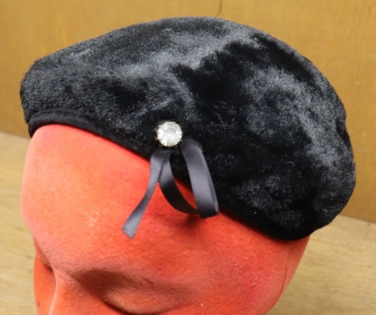 Fur Black 1950s Vintage Hats for Women for sale | eBay