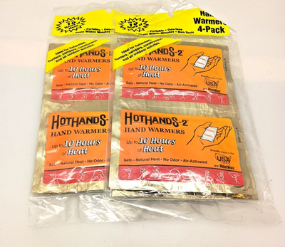 HotHands Hand Warmers 2 Pack Set of Two Air-Activated Heat Winter Sports