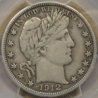 1912 Barber Half Dollar 50c PCGS Certified VF25