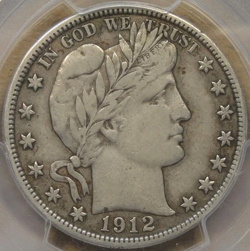 1912 Barber Half Dollar 50c PCGS Certified VF25