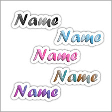 Custom Name Vinyl Sticker Waterproof Personalized Decal for Water Bottle Laptop