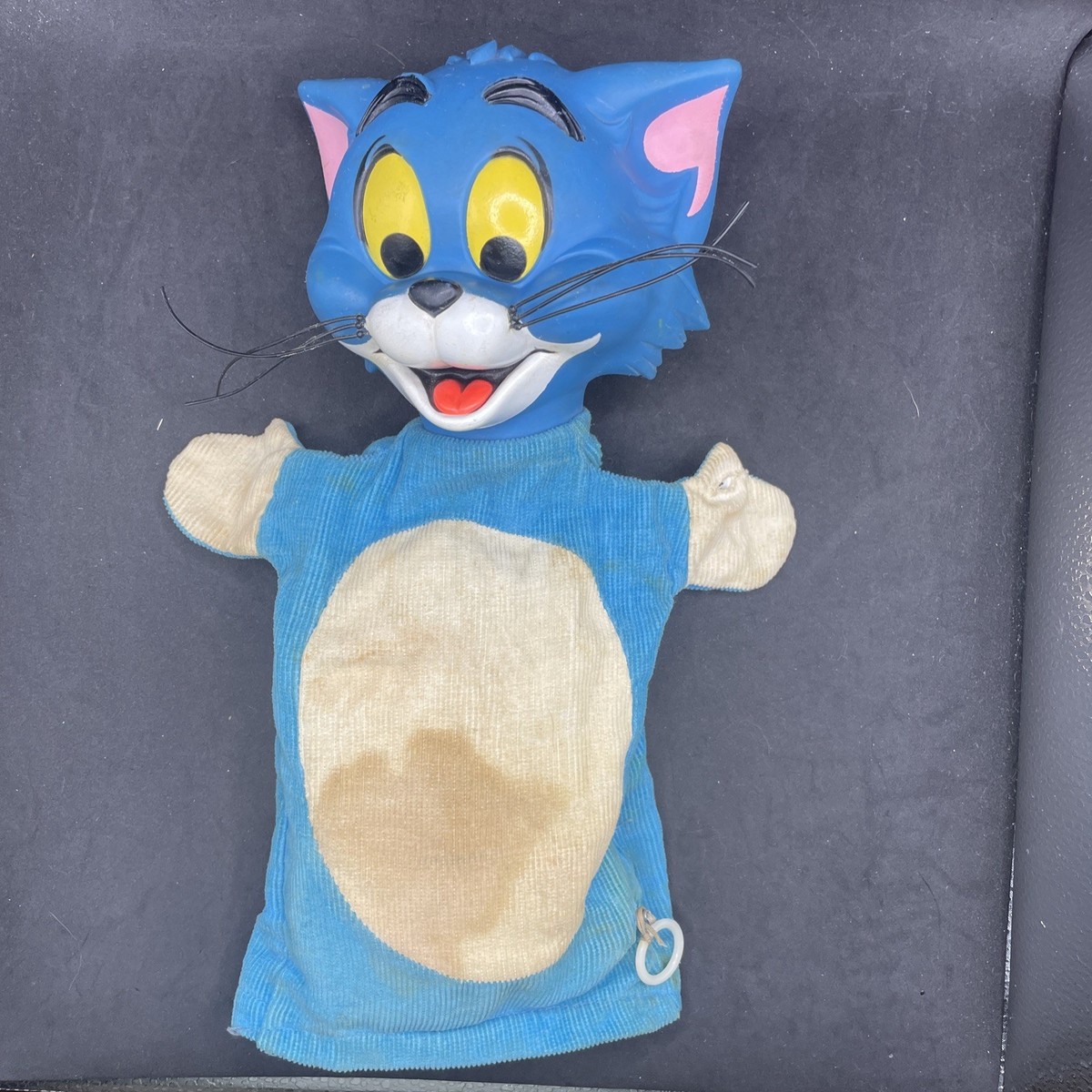Vintage 1965 Tom From Tom & Jerry Pull-String Hand Puppet Mattel