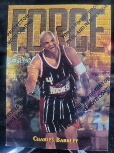 1997-98 Topps Finest Force Gold  Charles Barkley  #156 Theme FF26 RARE   Rockets