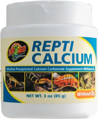 Zoo Med A33-3E Repti Calcium ohne D3, 85 g, Nahrungsergänzungsmittel für R