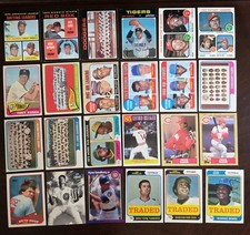 106 Baseball Card Lot 1965-1999 Griffey Jr, Rose, Bench, Yaz, Carlton, Marichal