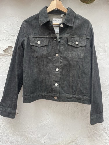 Helmut Lang, Helmut Lang , Vintage 1998, Women’s Black Rinsed ,Denim Jacket . 42. New!