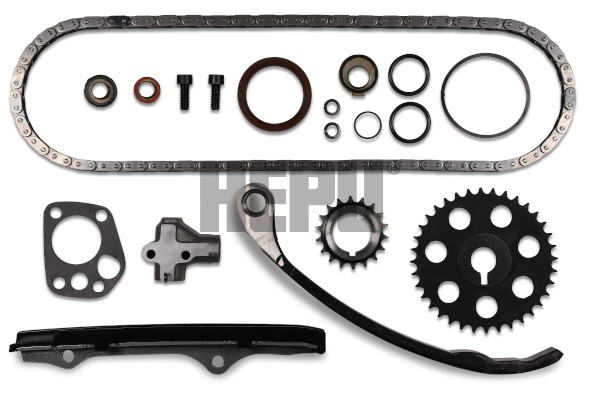 Hepu Steuerkettensatz Simplex Kette Geschlossen FüR Nissan Terrano II 2.4 4WD-image