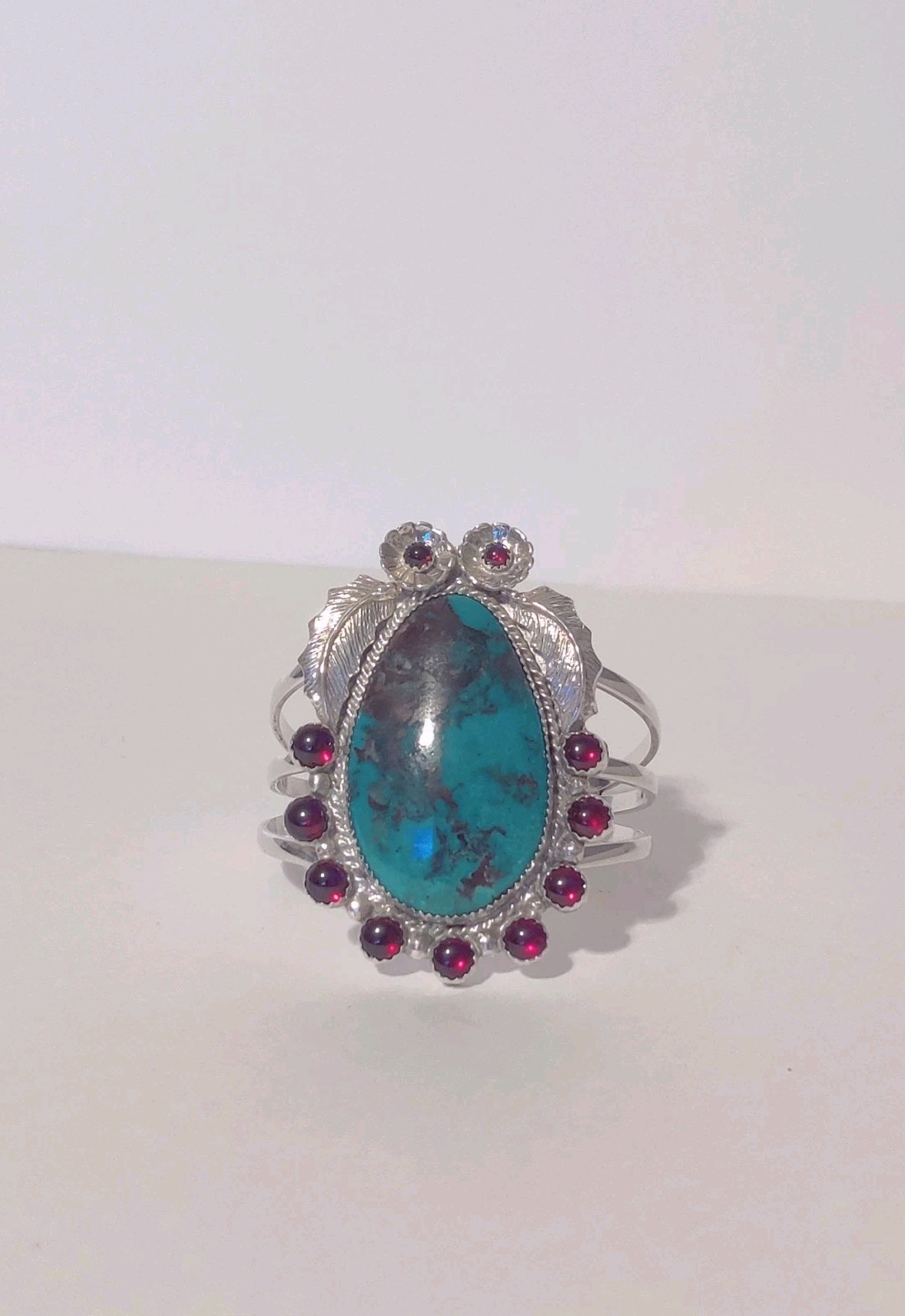 Large Unsigned Statement Native American Turquois… - image 1