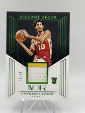 2024-25 Panini Noir Elegant Decor Zaccharie Risacher RC /49 EDR-ZAC