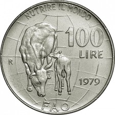 100 LIRE 1979 - FAO NUTRIRE IL MONDO - REPUBBLICA ITALIANA - FDC UNC -