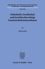 Fehlerhafte Gesellschaft und kartellrechtswid...