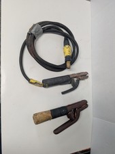 Jackson Electrode Holder Welding Clamp 200 AMP Cable Included Brown Bakelite