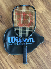 Wilson Graphite Boss Racquetball Racquet 3 7/8 Grip With Cover Vintage