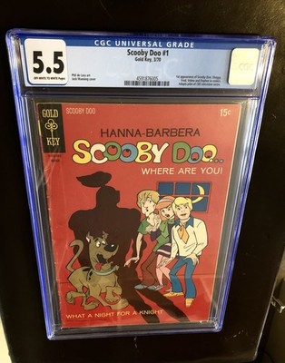 Scooby Doo #1. CGC 5.5. 1st App Scooby Doo, Shaggy, Fred, Velma, Daphine. 1970.