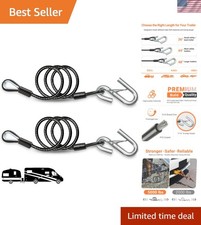 Professional Grade 36 Trailer Chains With Hooks - 5000 Lbs Safety Capacity