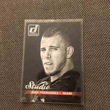 2014 Panini Donruss Studio Baseball #13 Jose Fernandez - Miami Marlins
