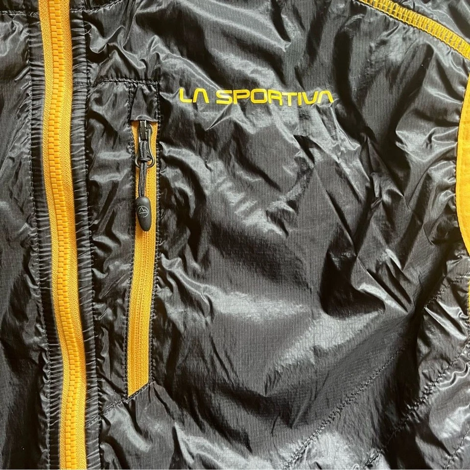 Жилет ветровка La Sportiva черный с желтой отделкой размер большой - Изображение 3 из 4