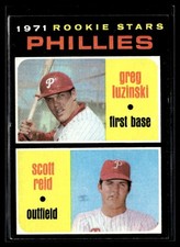1971 Topps Phillies Rookies - Greg Luzinski/Scott Reid Rookie EX Set Break #439