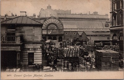Covent Garden Market London England Vintage Postcard Edwardian Street Scene