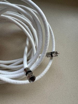 Coaxial Cables (15 ft White)