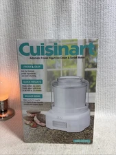 Cuisinart ICE-21 Ice Cream Maker 1.5 Qt Frozen Yogurt Sorbet Automatic New in