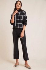 Anthropologie The Essential Cropped Flare Trousers