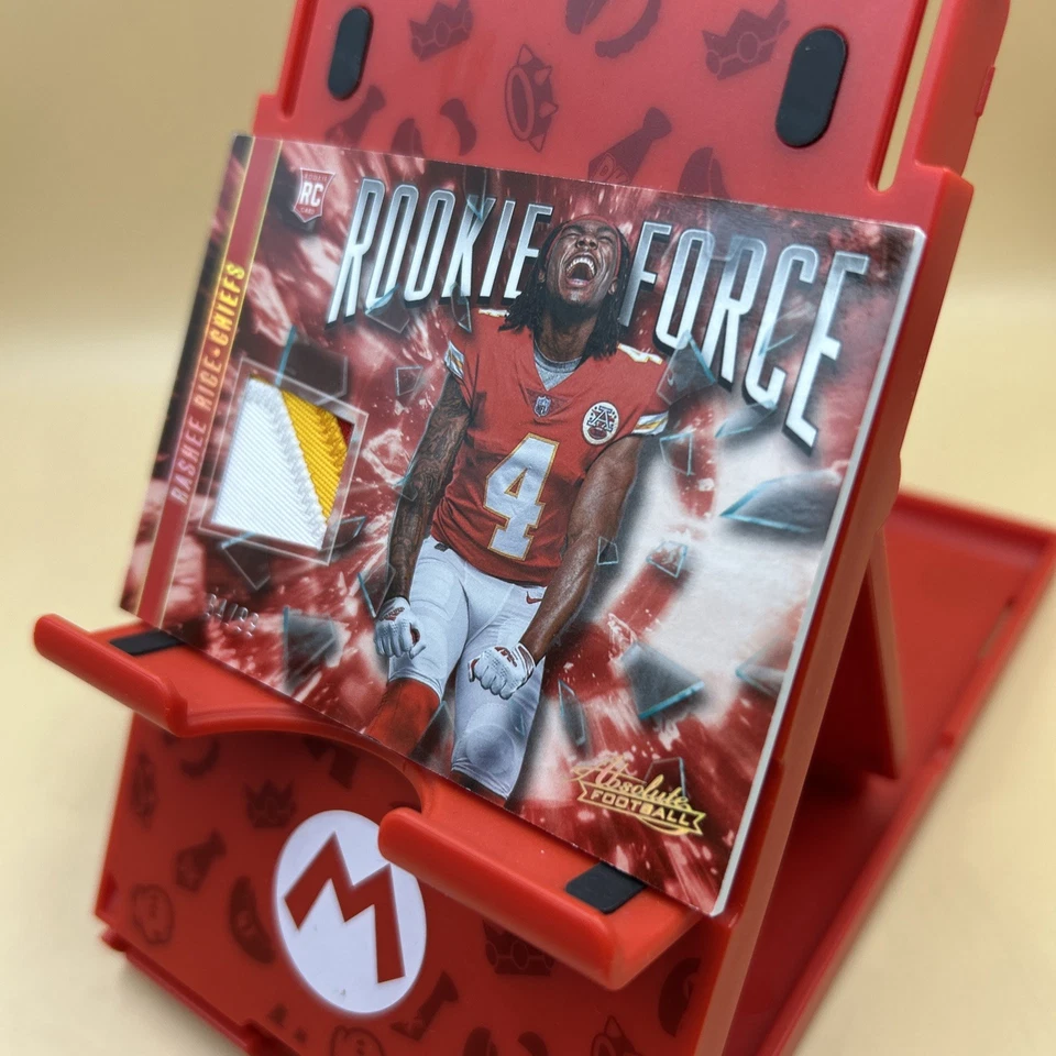 2023 Panini Absolute Football Rashee Rice RC 84/99 Patch Rookie Force Chiefs - Image 3 of 4