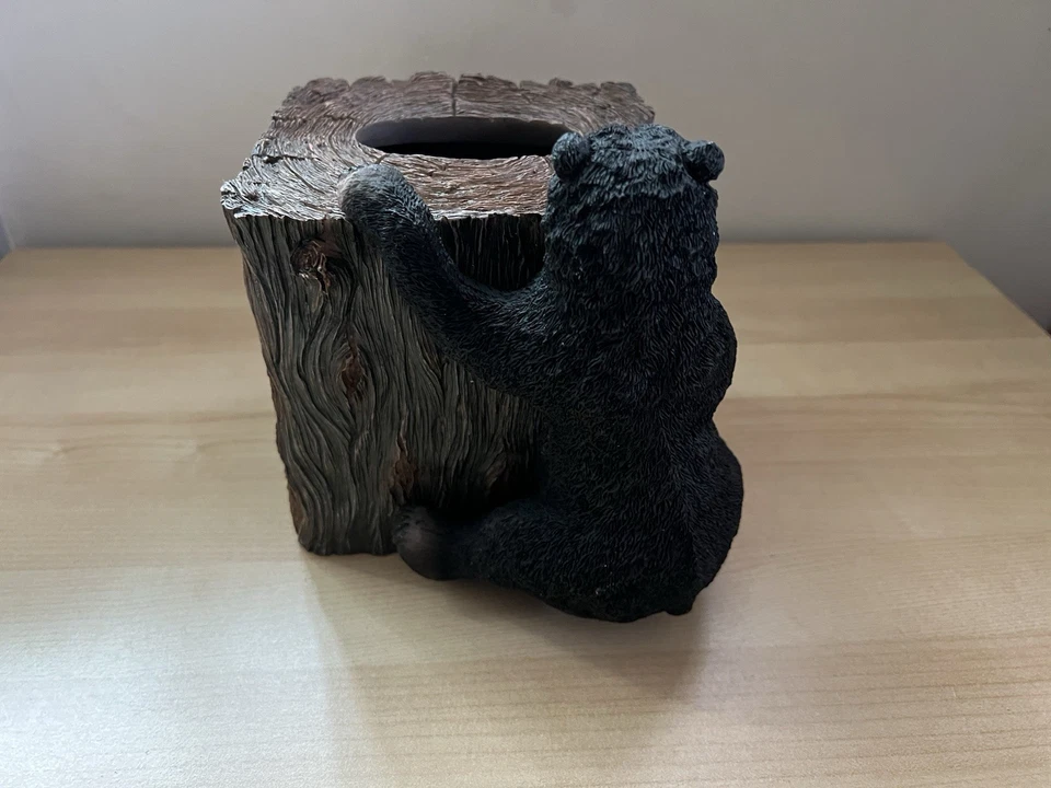 Cubierta de caja de pañuelos Avanti Linens Black Bear Lodge (2014) caja abierta/totalmente nueva Foto 4 de 4