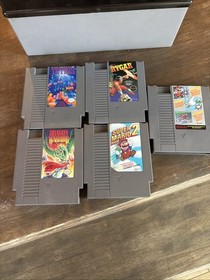 Lote De 5 Cartuchos Videojuegos Nes + Estuche Rygar Super Mario 2 Probado