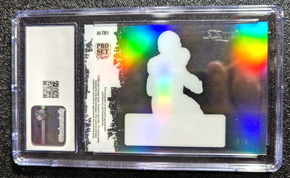 BRONZE HOLO 8/8 CGC 9 2023 TAHJ BROOKS PRO SET ACTION INK SPECTRUM AUTO G6088 - Image 3 of 3