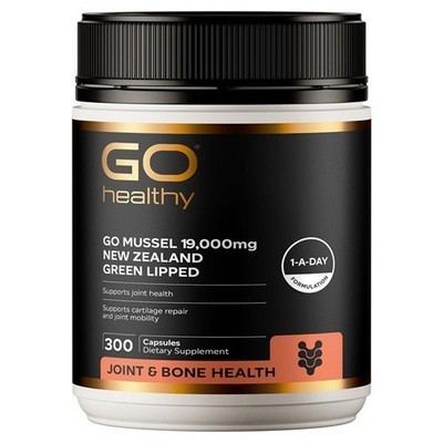 GO Healthy NEW ZEALAND Mussel 19000mg 300 capsules