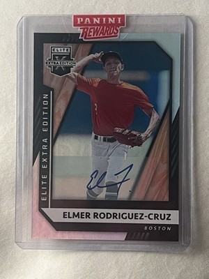 2021 Panini Elite Extra Edition - Elmer Rodriguez On Card Auto #97 (AU, RC)
