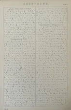 Antique Print Victorian Shorthand Systems 1870s – Writing Styles Engraving