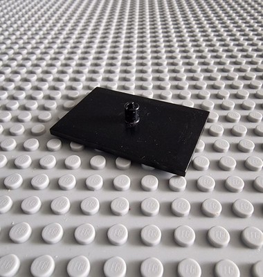 Lego Turntable Turntable 7mm Pin Black Railway Train 4092 P18