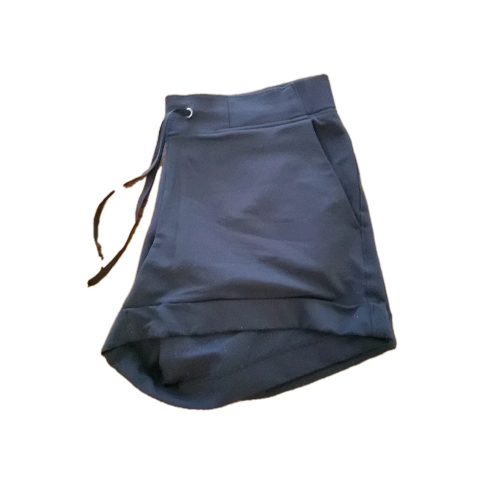 Pantalones cortos deportivos Athleta Midtown con puños azul marino talla 12 bolsillos para mujer Foto 3 de 4