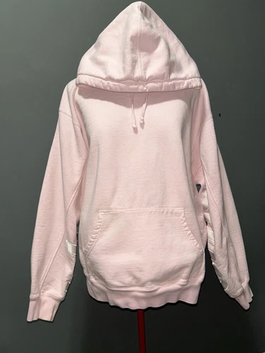 Sweat à capuche rose homme Supreme Cropped Panels taille L