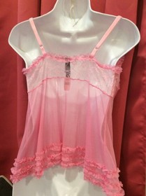 Vintage 2005  Victoria Secret Sexy Little Things Ruffle  Babydoll  Set Size S
