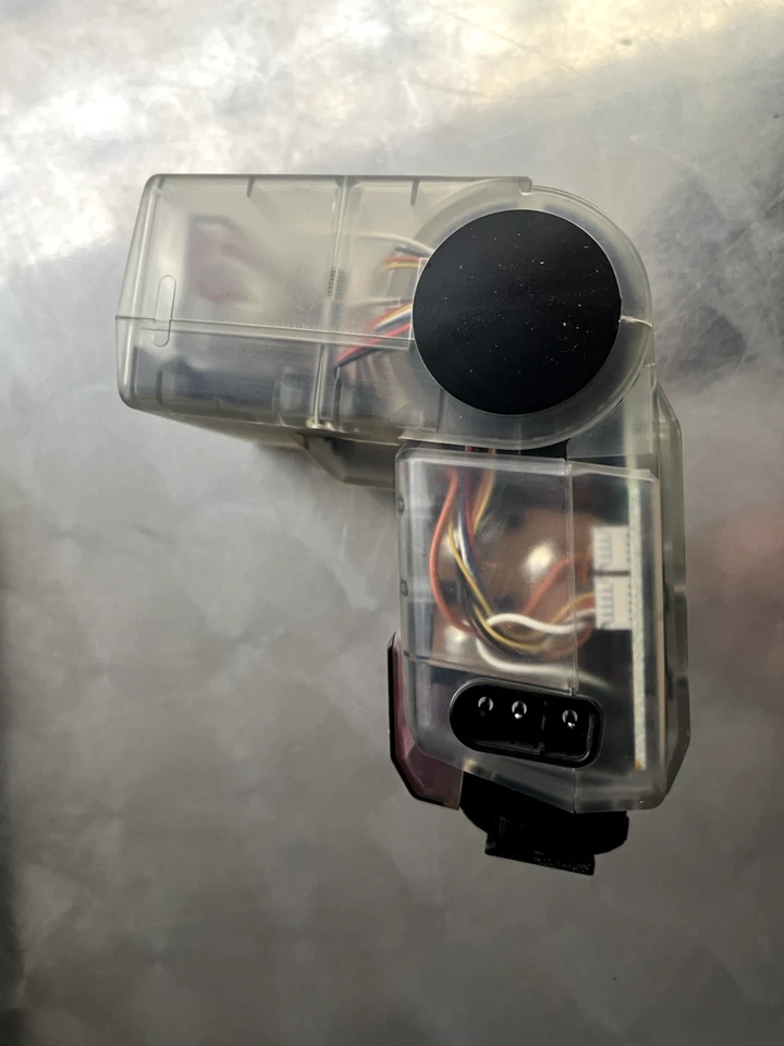 RARE! Sunpak 4000 AF TRANSPARENT - CLEAR BODY - Blitzgerät Blitz - OVP - Bild 3 von 4