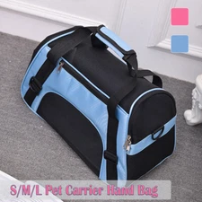 Pet Carrier Backpack Breathable Dog/Cat Carry Bag Nylon Outdoor Travel Tote Case