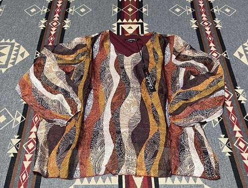 Charlie B Paisley Bluse Gr. L Amber C4264L-441A